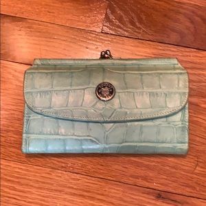 Seafoam green wallet/clutch